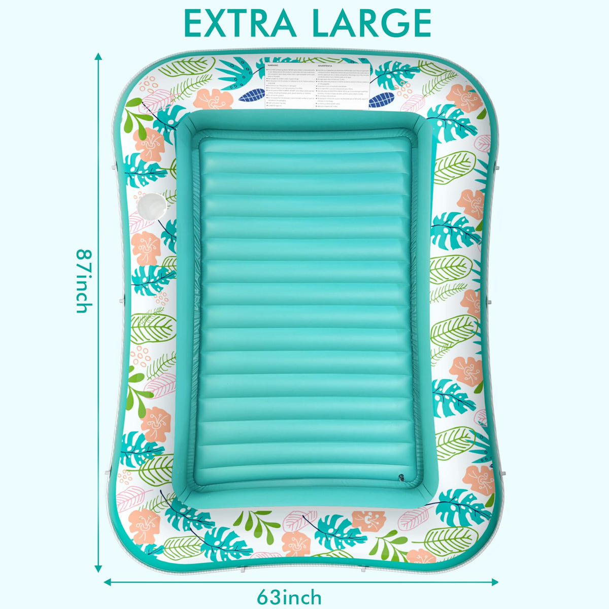 Includes the lounger, cushion base, removable pillow, cup holder, grab line, and pad eyes.
