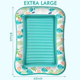 Includes the lounger, cushion base, removable pillow, cup holder, grab line, and pad eyes.