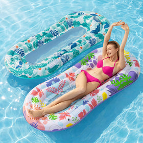 Stonful pool floats lounger 2-pack ideal for lounging in sunlit water