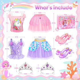 STOPKLAS princess dress set matching shoes with non-slip soles