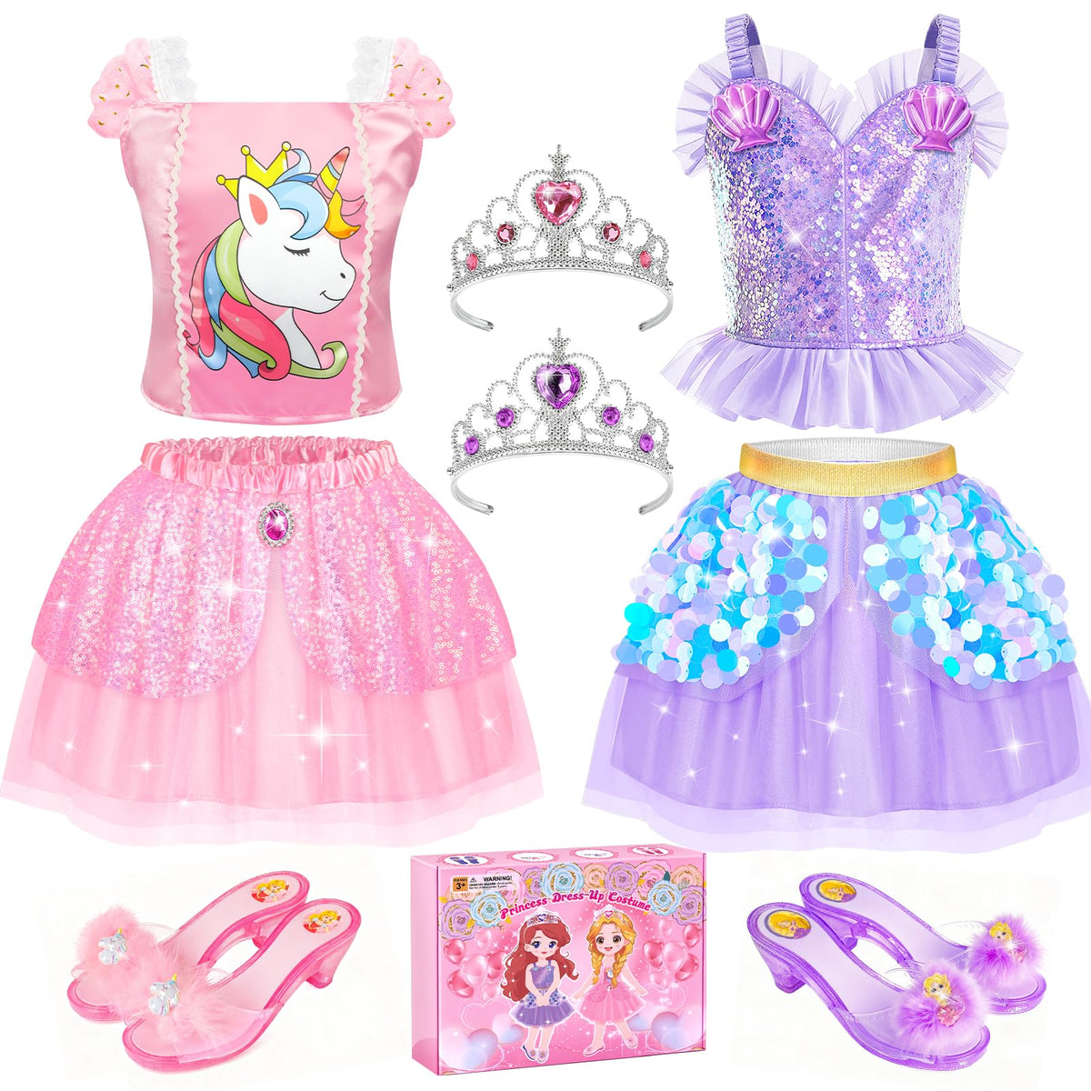 STOPKLAS princess dress set pink dress for cozy dress-up play