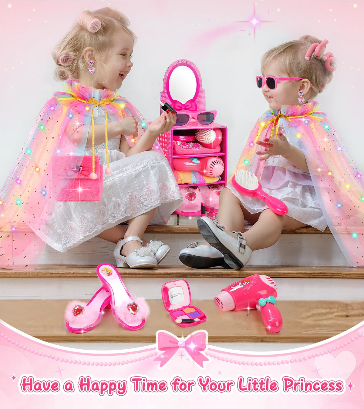 STOPKLAS princess mirror on lid creates a mini dressing area