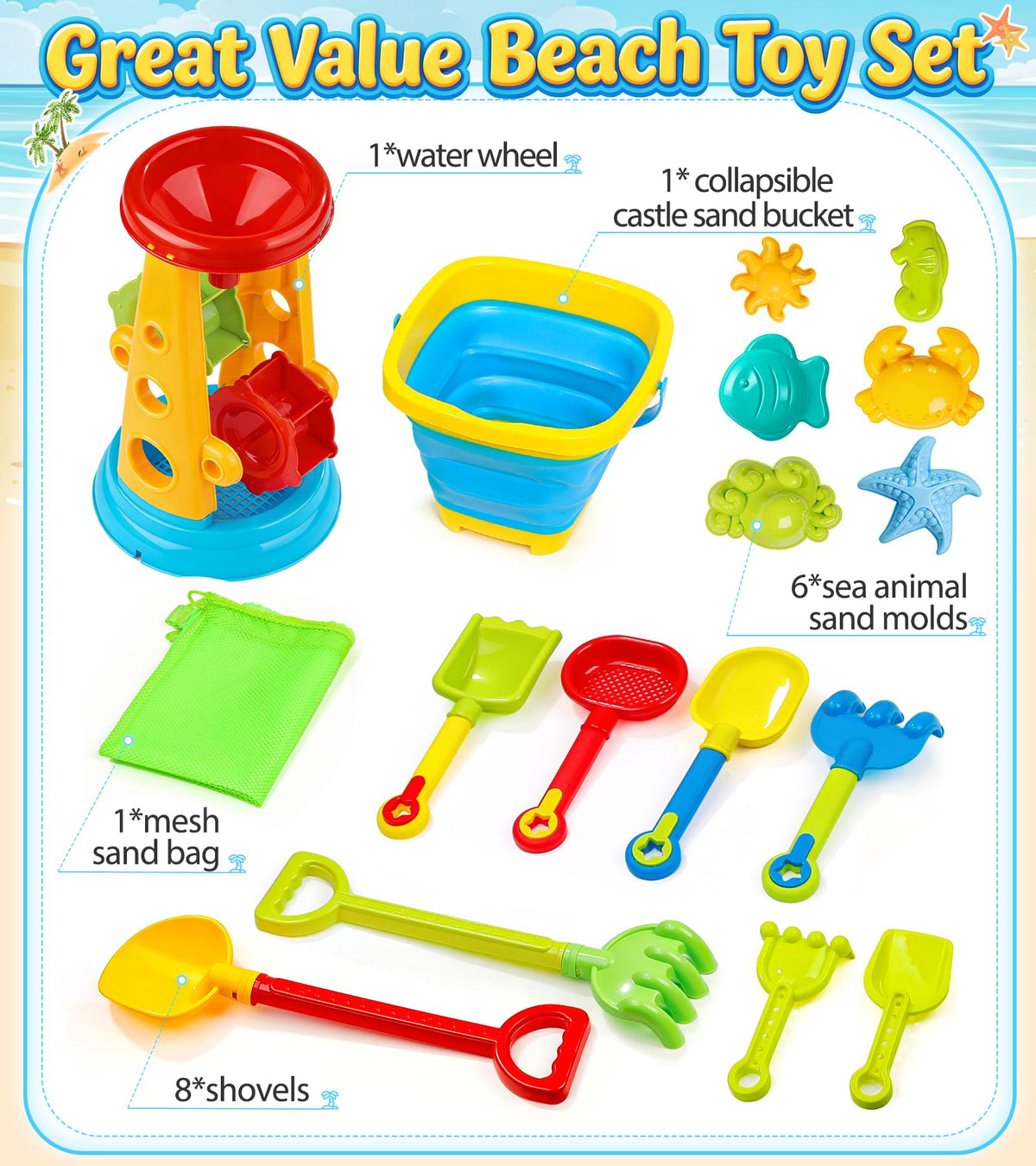 Stopklas sand sifter tool helps collect shells efficiently.