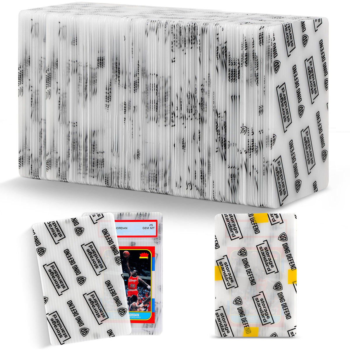 Storage Standard 4x6 graded card sleeve pack preserves sports cards during shipping