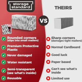 Storage Standard Ding Defend plastic mailer protects cards from moisture