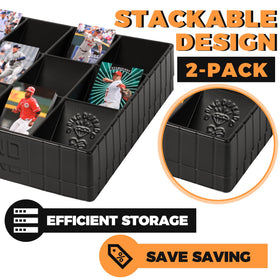 Storage Standard label dividers help quick sorting.