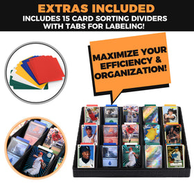 Storage Standard compatible with raw, sleeved, and toploader cards.