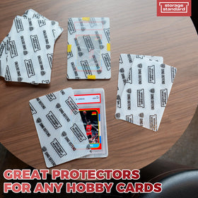 Storage Standard reusable protective sheets offer longevity for card collections