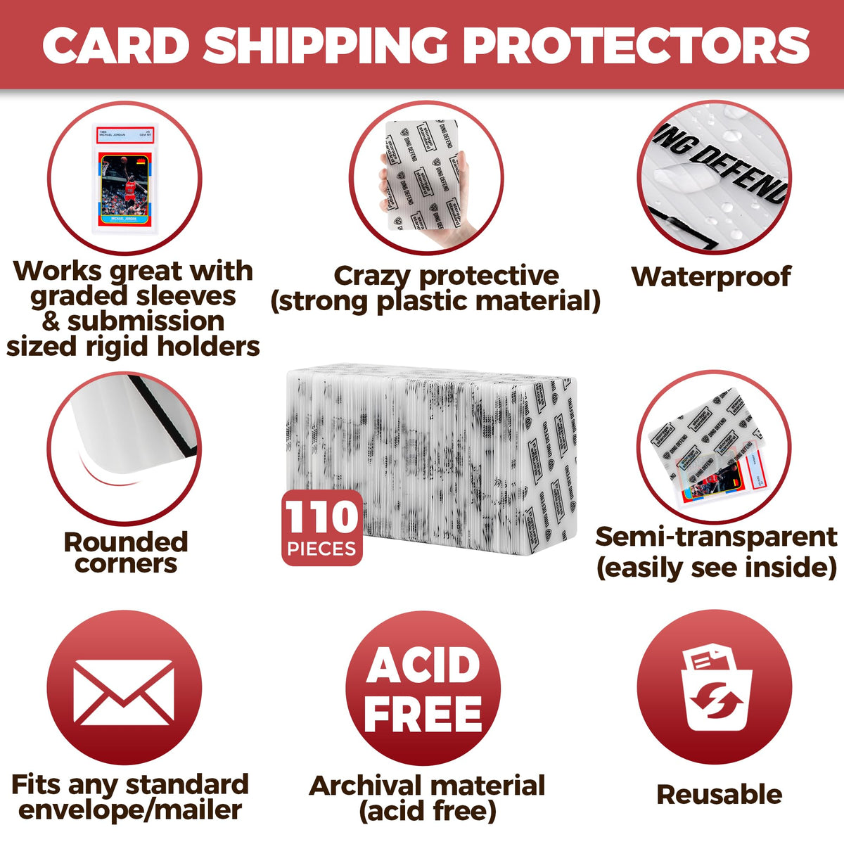 Storage Standard semi rigid card holder keeps graded cards secure