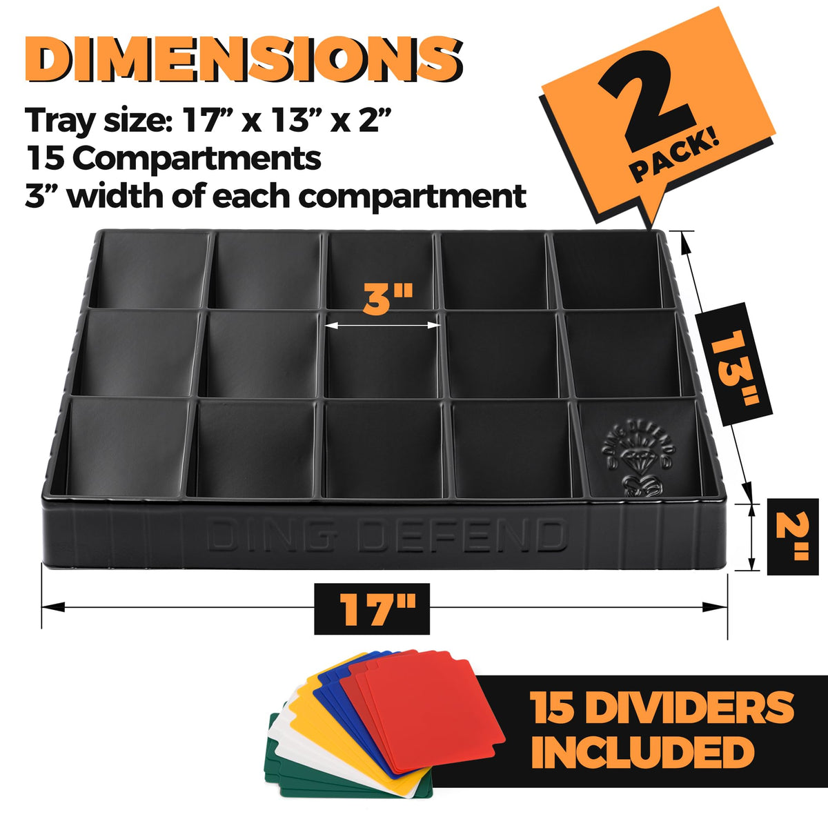 Storage Standard stackable tray demonstrates vertical storage and expansion.