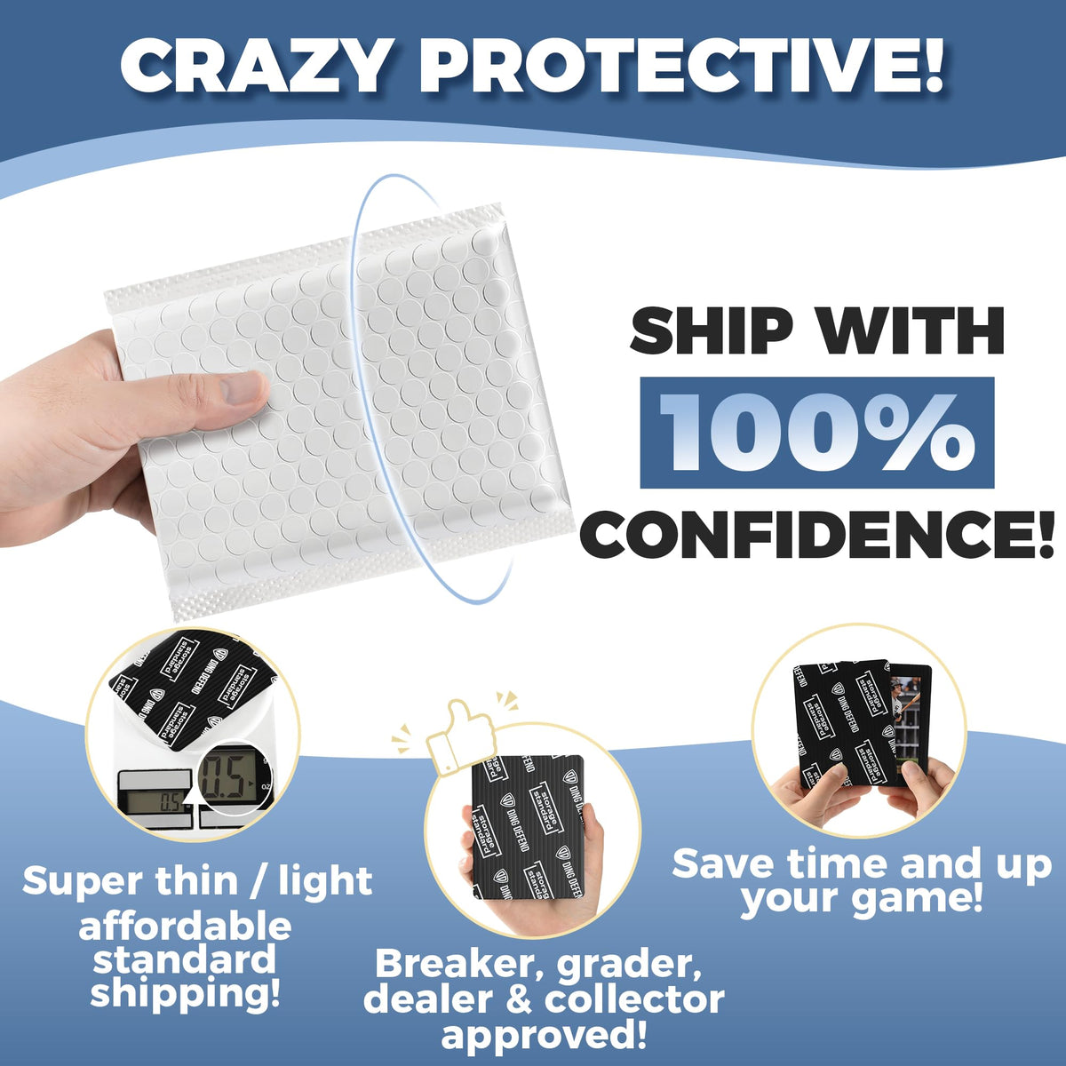 Compatible with hobby mailers for quick and simple packing.