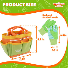 The Storybook Kids Explorers Club green tool set enabling imaginative outdoor play