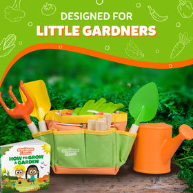 The Storybook Kids Explorers Club kid shovel with safe grip for precise digging