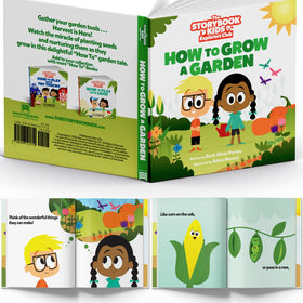 The Storybook Kids Explorers Club plant stakes help mark seeds and guide growth