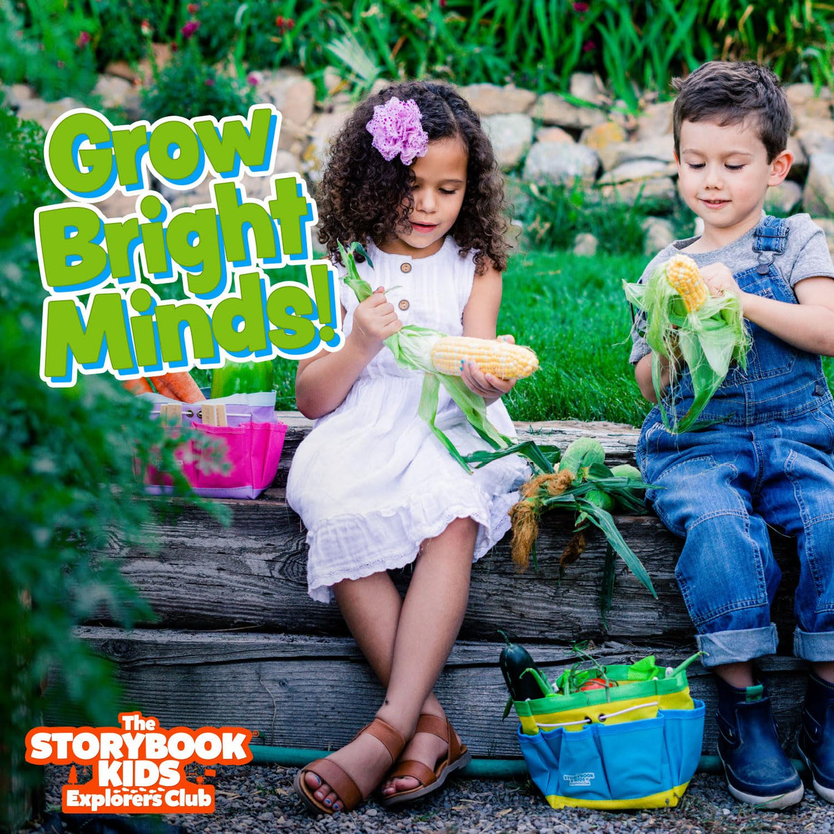 The Storybook Kids Explorers Club tote bag for organized tool storage