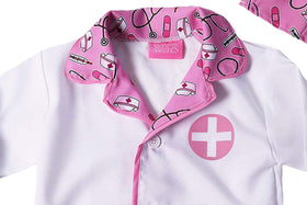 StoryBook Wishes pink and white doctor outfit enhancing school career day costumes
