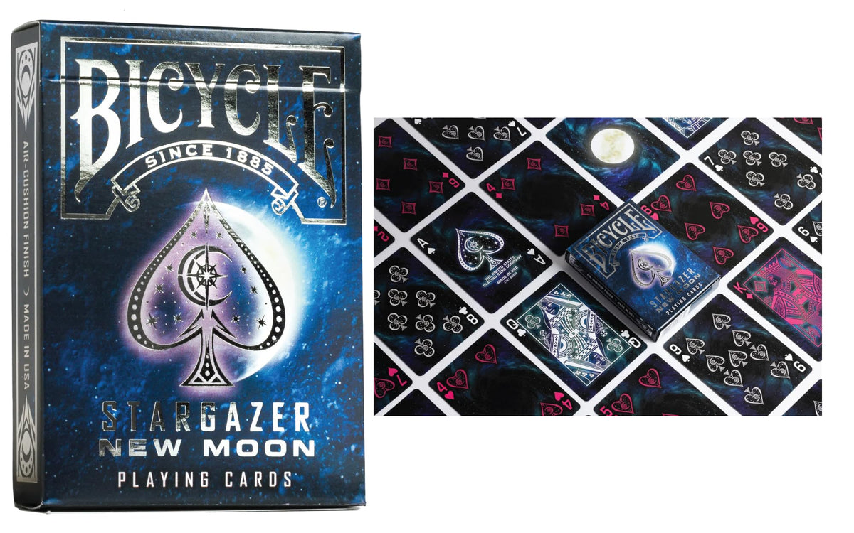 Straight Poker Supplies Bicycle Stargazer 202 deck ideal for practice and routines