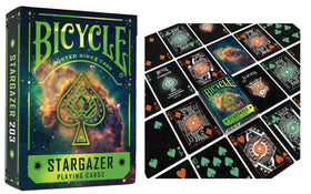 Straight Poker Supplies Bicycle Stargazer card faces and backs deliver high-contrast visuals