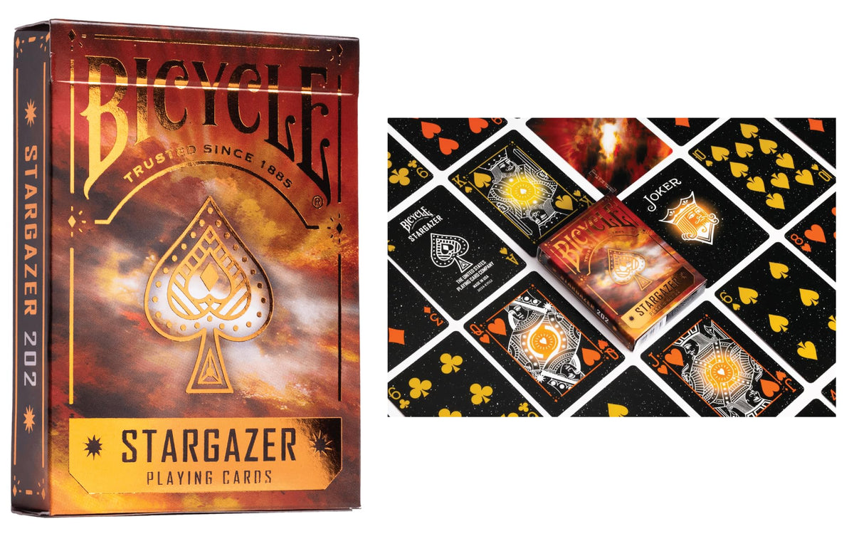 Straight Poker Supplies Bicycle Stargazer foil tuck box enhances premium presentation