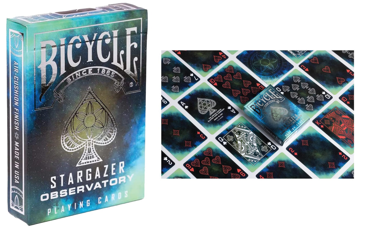 Straight Poker Supplies Bicycle Stargazer Nebula deck features bold colors for performances