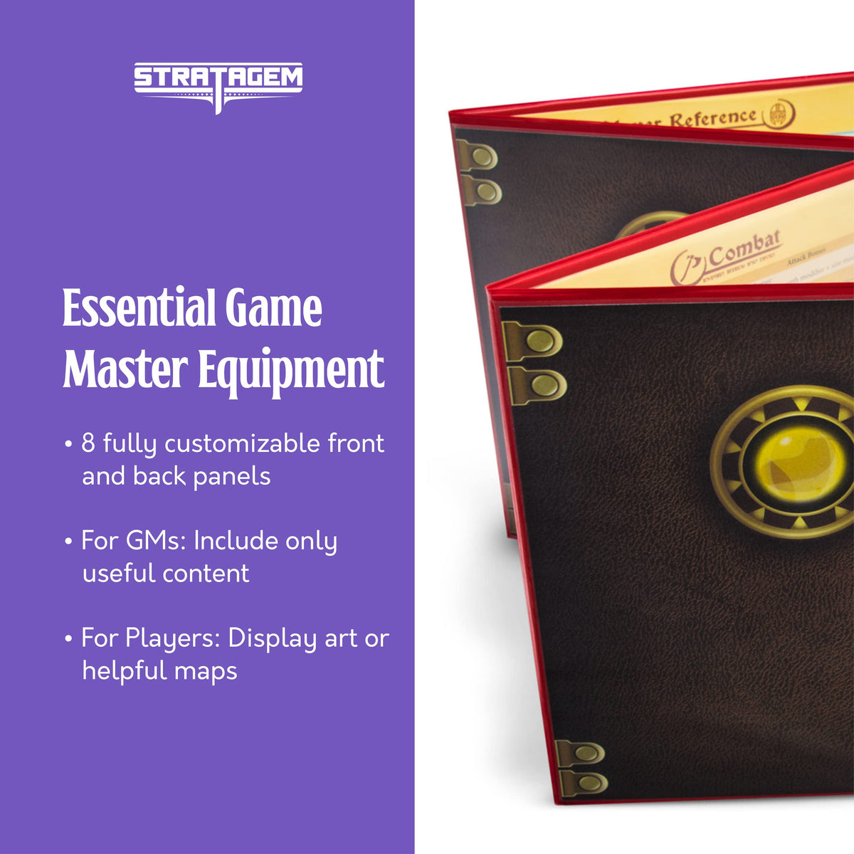 Stratagem The Master's Tome 8-pocket organization for maps, notes, and lore