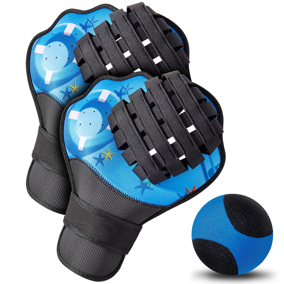 Strdfeve water ball close-up showing flexible TPR for smooth water skips and quick response
