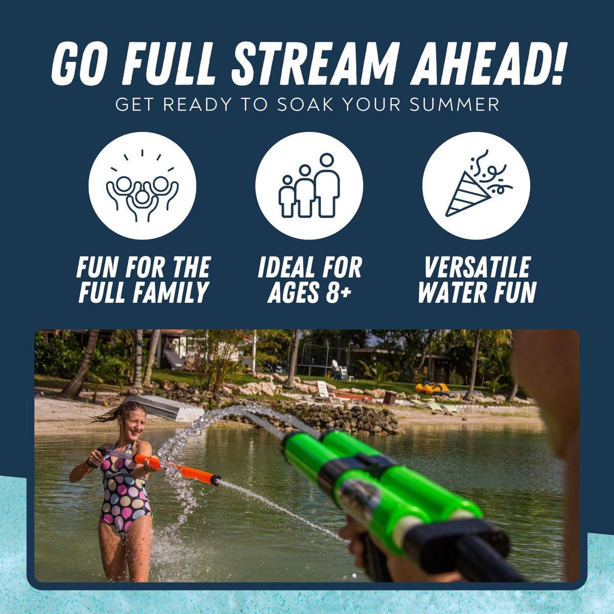 Ergonomic handle on TL-600 water blaster for comfortable grip