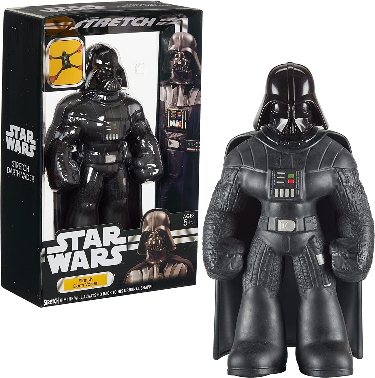 STRETCH ARMSTRONG Darth Vader 10-inch full-size figure for imaginative stretch play.