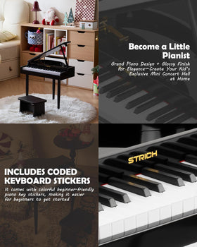 STRICH SEK-60 grand piano design creates immersive learning atmosphere.