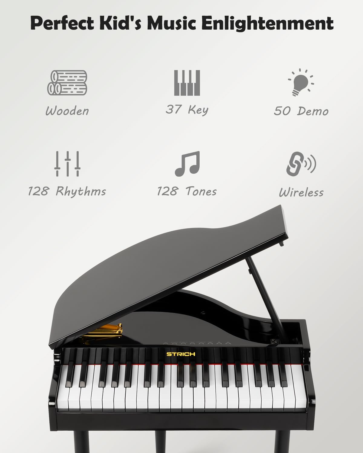 STRICH SEK-60 with stand and chair enabling stable home practice.