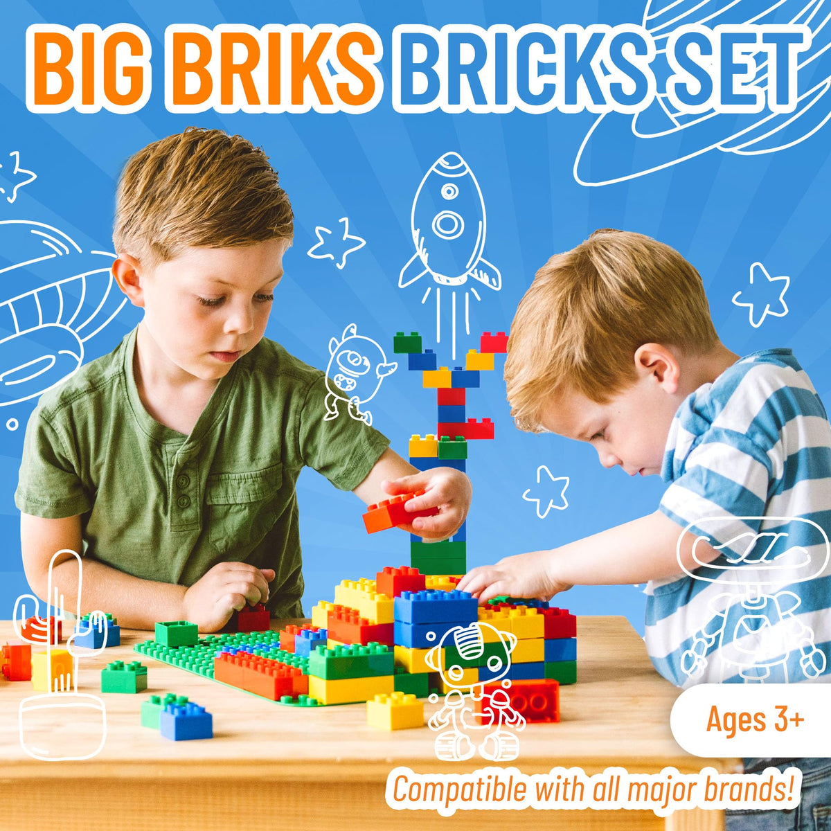 Durable silicone blocks from Strictly Briks withstand toddler play and rough handling