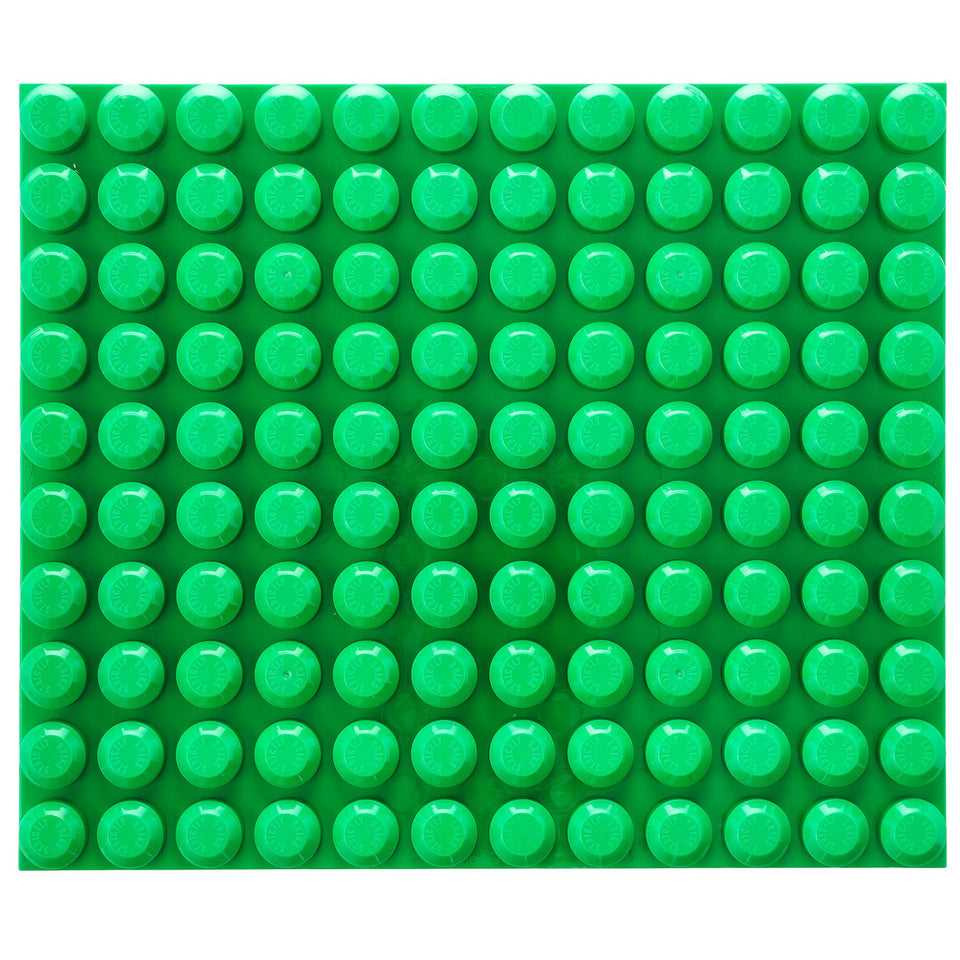Strictly Briks mega green baseplate—durable, compatible surface for creative building.