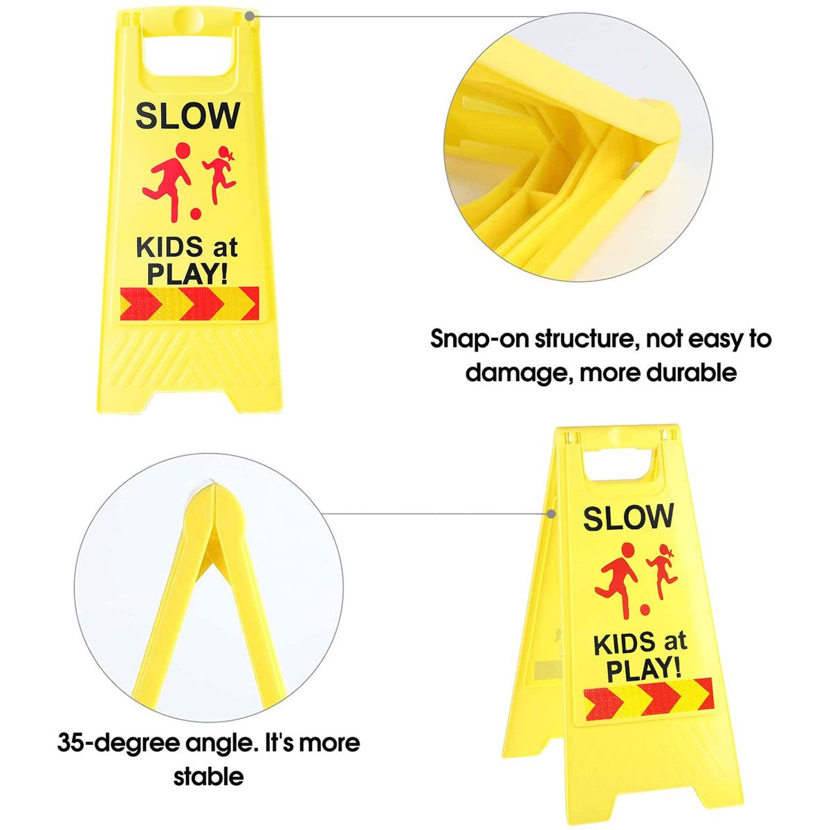 StrLon PVC durable sign withstands rain and sun for outdoor use.