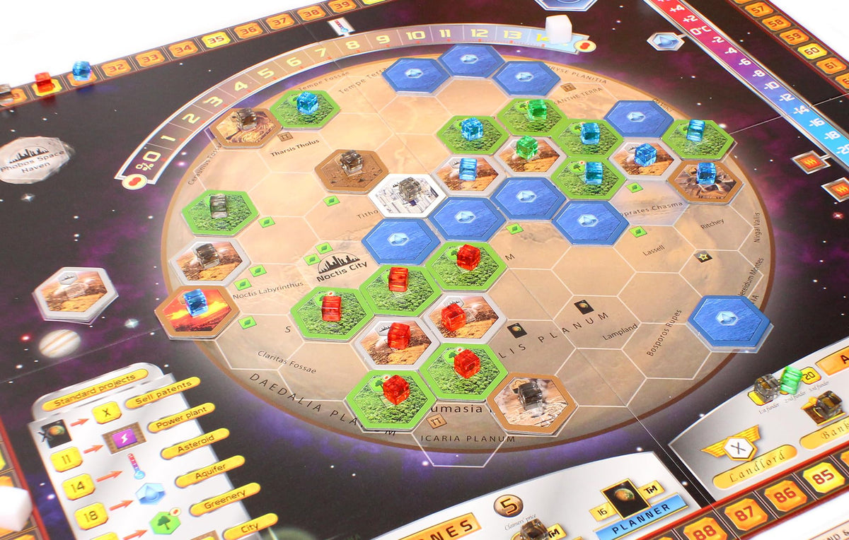 Terraforming Mars playing time hints at a thoughtful 120-minute session.