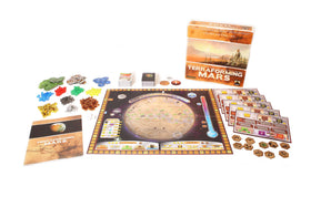 Terraforming Mars greenery and city tiles create strategic placements.