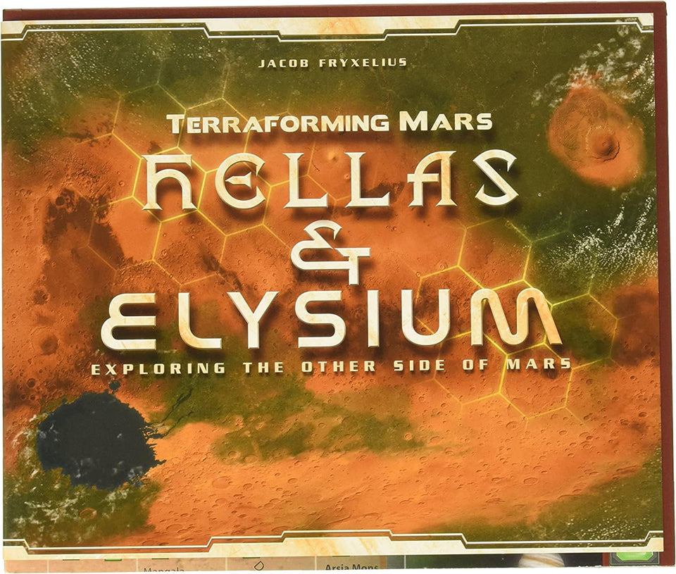Stronghold Games Terraforming Mars Hellas Elysium board viewed in detail for strategic play