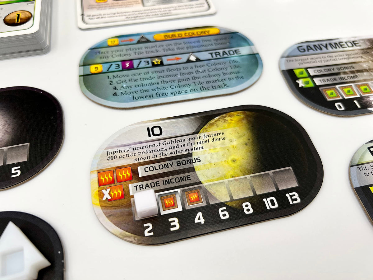 Terraforming Mars: The Colonies board-game art invites players to imagine orbital cities