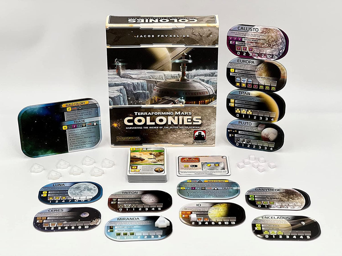 Terraforming Mars: The Colonies board layout by Stronghold Games for immersive planning
