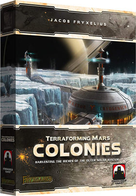 Stronghold Games Terraforming Mars: The Colonies box front displays vibrant art for display and gifting