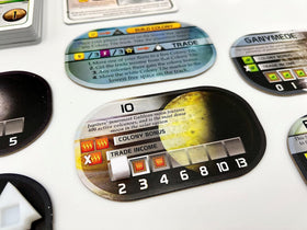 Stronghold Games Terraforming Mars: The Colonies components laid out for easy setup