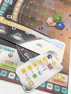 Stronghold Games terrain tiles for Amazonis and Vastitas expand setup variety.
