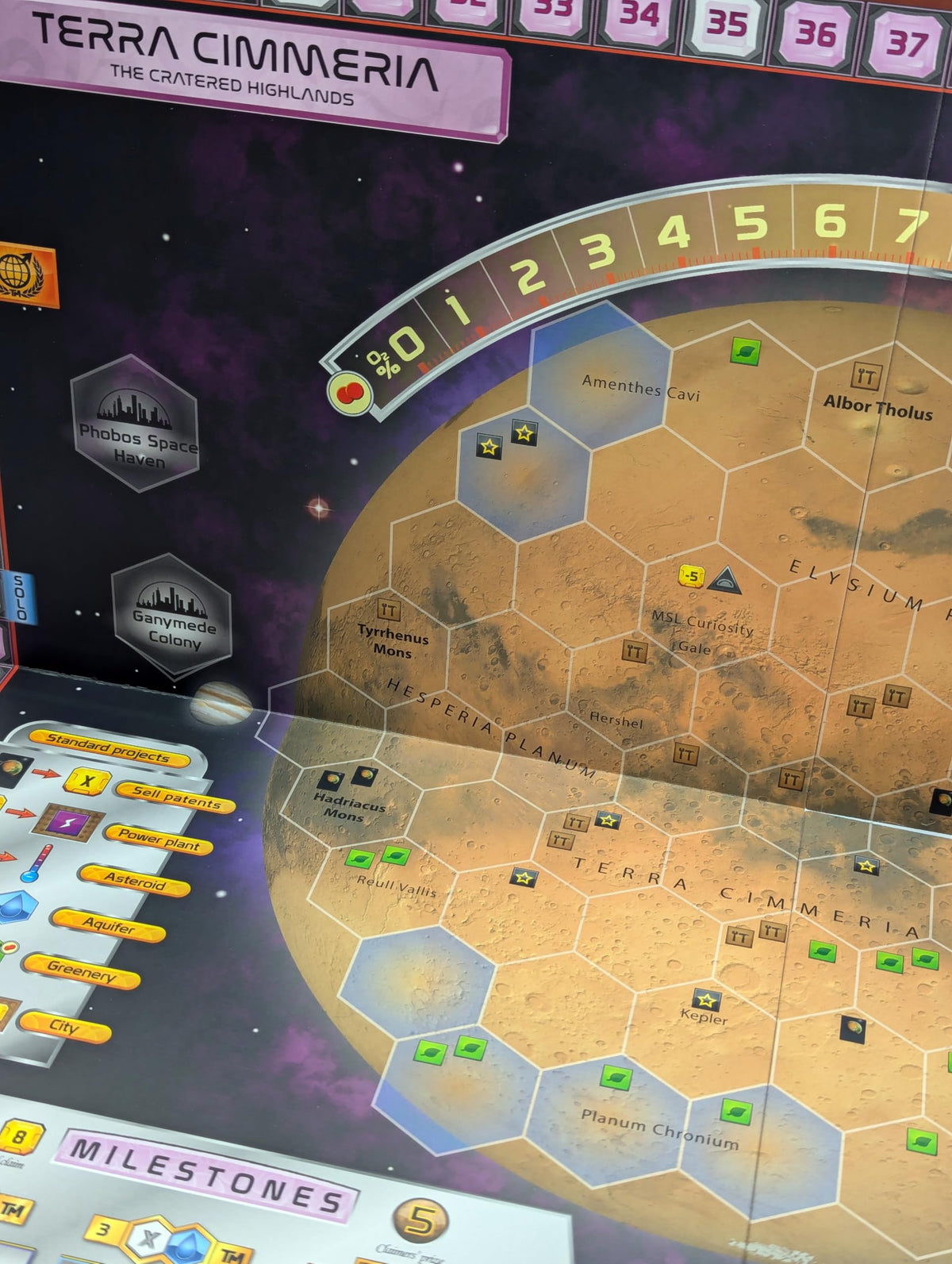 Stronghold Games Utopia Planitia map side enables fresh strategies and milestones.