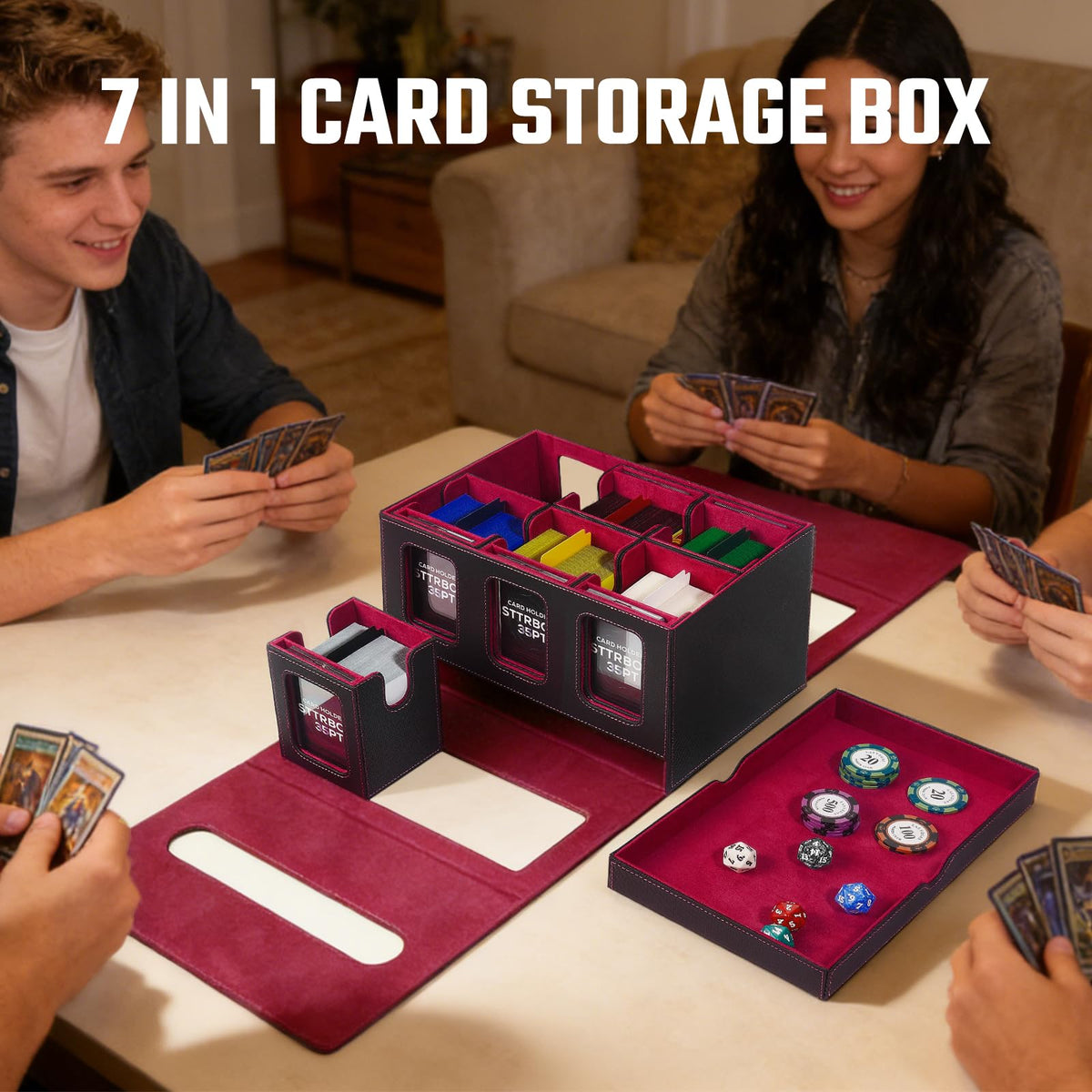 STTRBOX Commander Deck Box handle enables easy transport and carrying