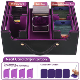 STTRBOX soft microfiber lining protects cards from scratches and creases