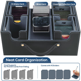 STTRBOX MTG storage box premium faux leather exterior with durable, water-resistant feel.