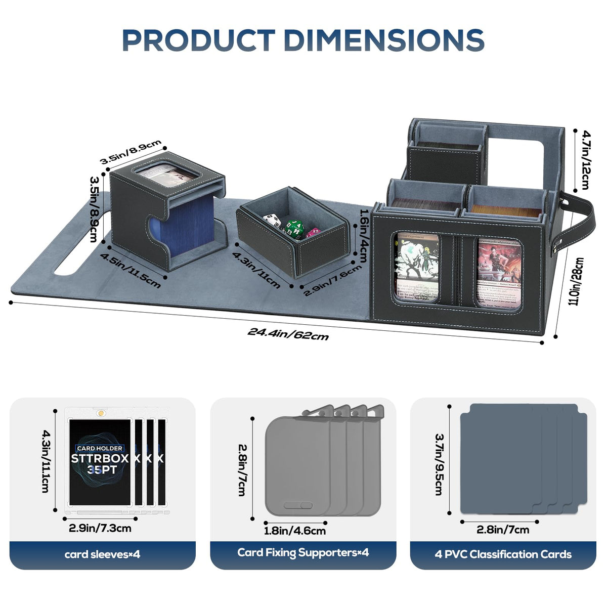 STTRBOX MTG storage box removable compartments demonstrate modular organization.