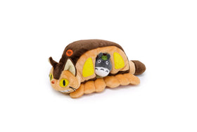 Studio Ghibli Catbus House plush side view, soft fabric