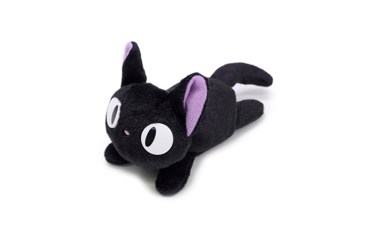 Studio Ghibli Jiji plush fur texture close-up for comforting tactile appeal.