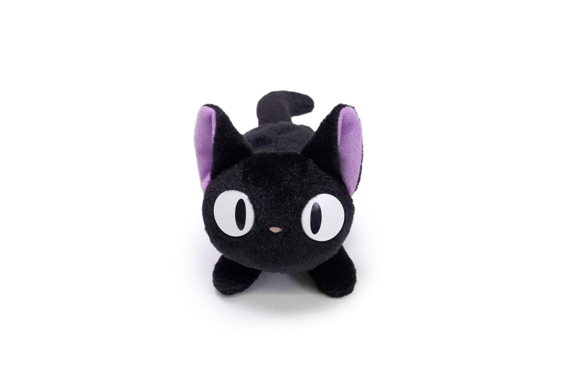 Studio Ghibli Jiji plush fluffy beanbag 6.5 inch for cozy display and soft cuddles.