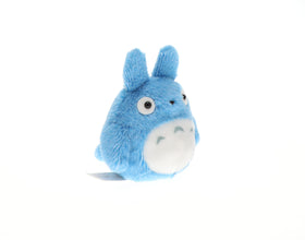 Studio Ghibli Totoro blue beanbag, collectible plush for display and gifting.
